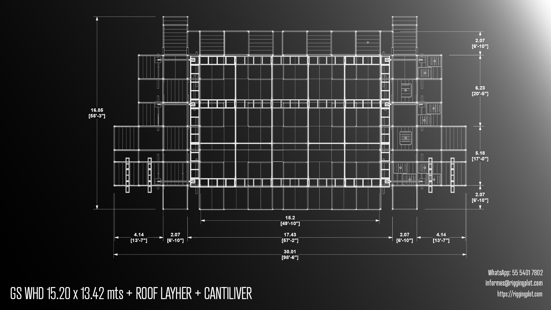 RENTA DE GROUND SUPPORT 18.54X16.00MTS CON LAYHER WALL, KEDER Y CANTILIVER DE 10 TORRES MÉRIDA